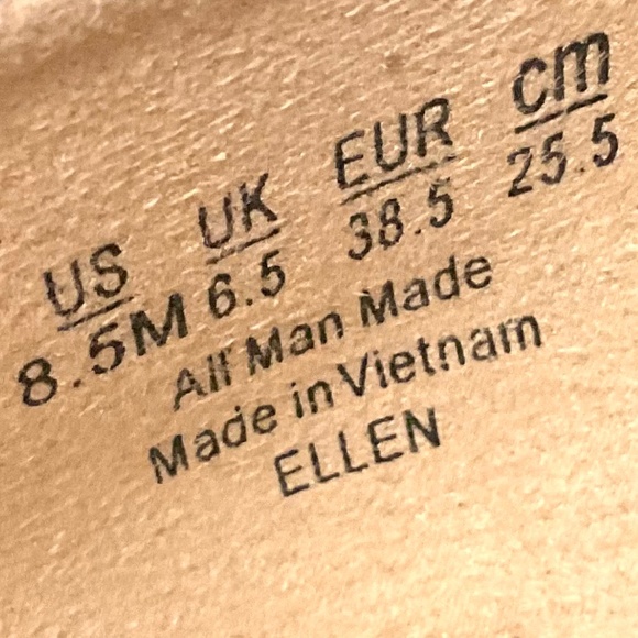 BLACK CASUAL MINIMALIST COMFORT SLIP ON CHUNKY BLOCK HEEL DRESSY LOAFER SZ 8.5M - Picture 7 of 12